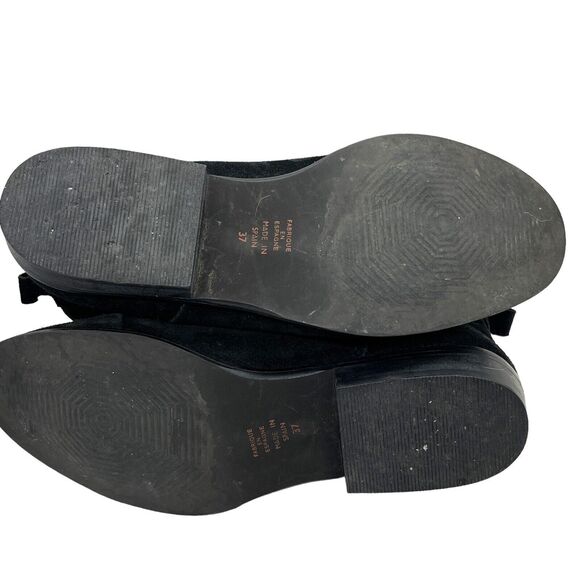 Free People X Jeffrey Campbell Boot Speir Size 6.5 37 New MSRP 198 Black Blue - Picture 8 of 16